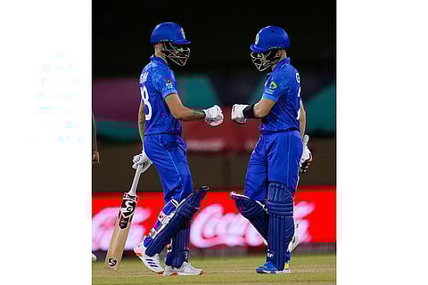 Ibrahim Zadran and Rahmanullah Gurbaz